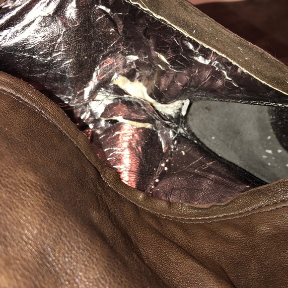 Sam Edelman leather boots Sz 11 knee high laced - Picture 6 of 6